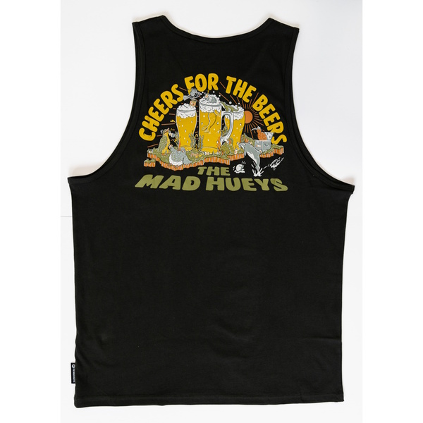 Nz Beers Tank Singlet - Vintage Black