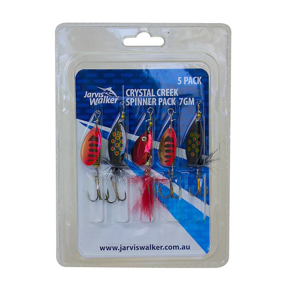 Crystal Creek 7G Spinner Lure Pack - 5Pc