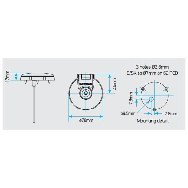 Anchor Indirect Winch Foot Switch With Cover