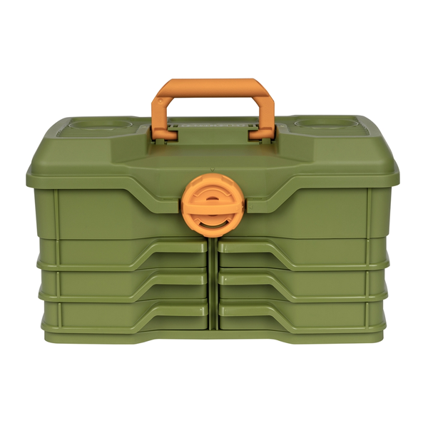 Nextgen Tackle Box 6/0 Large 6 Tray Green