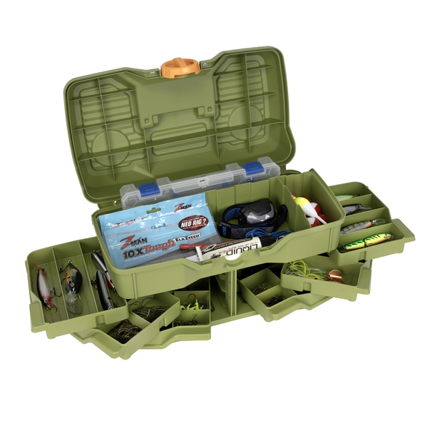 Nextgen Tackle Box 6/0 Large 6 Tray Green