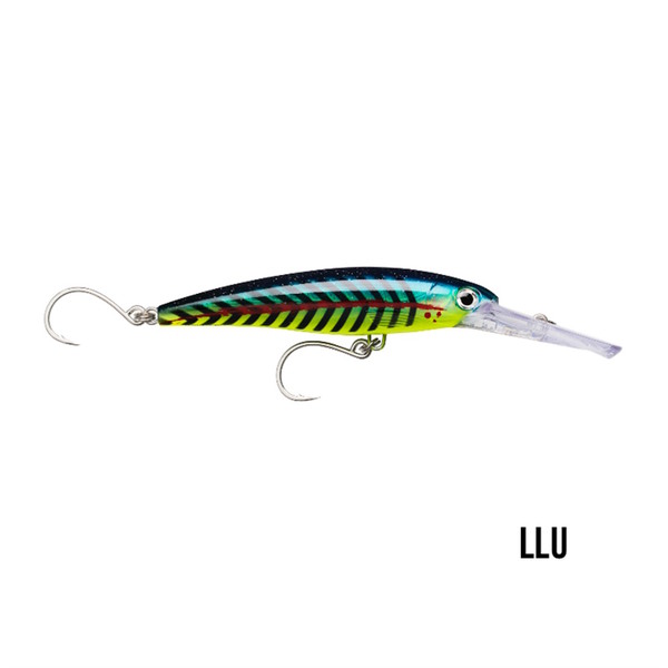 X-Rap Magnum Bibbed Single Hook Trolling Lure - 16Cm Lime Light Uv