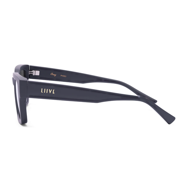 Oney Womens Non-Polarised Sunglasses - Matt Black/Grey Lenses 