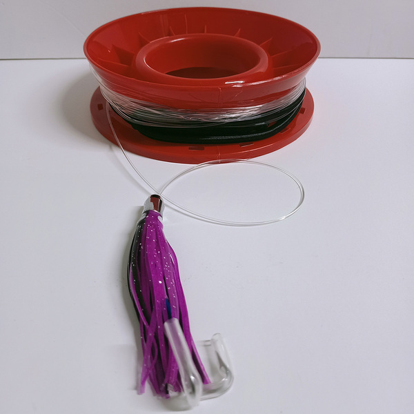 Complete Rigged Trolling Bungee For Lures (W/Viper Lure) Purple