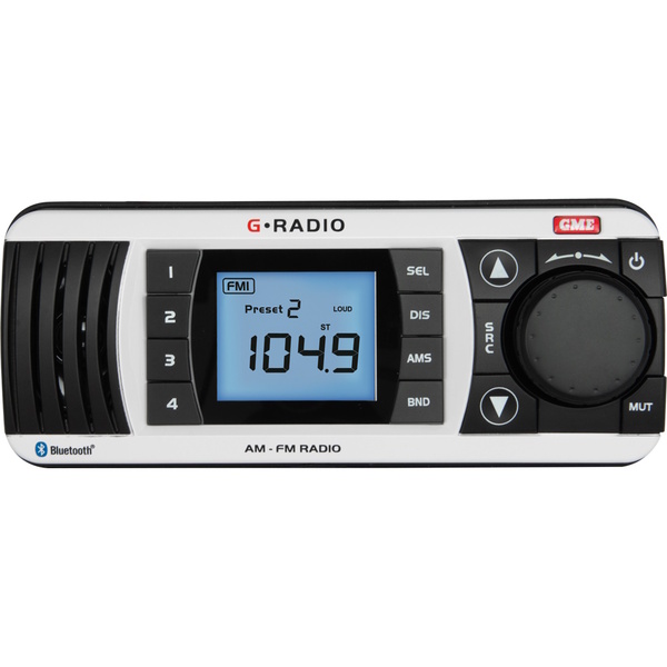 Gr300btwep2 Am/Fm Bluetooth Marine Stereo Pk 