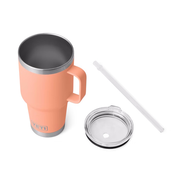 Rambler 35Oz (1035Ml) Mug With Straw - Lowcountry Peach