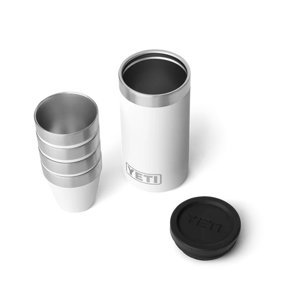 Shot Glasses And Case - White