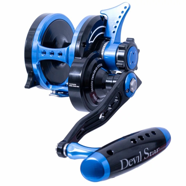 Wiki Devil Star 4000H Turbo Overhead Lever Drag Reel Black/Red