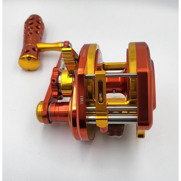 Wiki Master Vip 2000Xh Turbo Overhead Lever Drag Reel Orange Gold