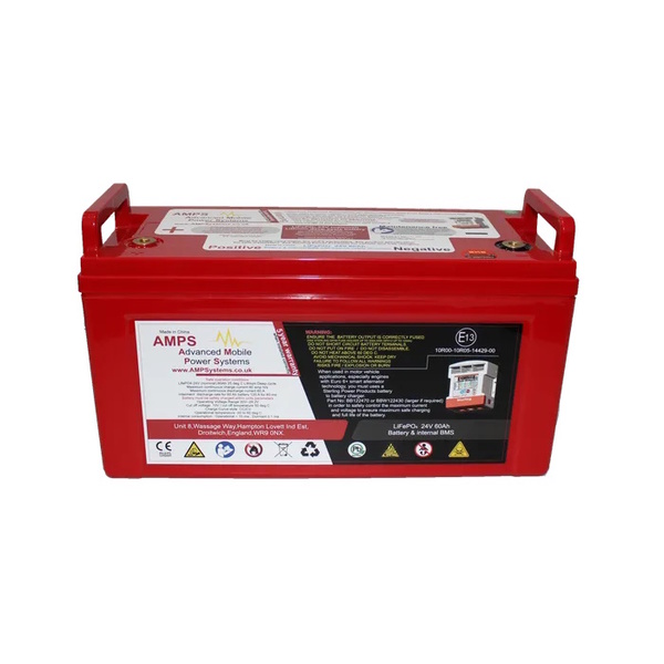 Battery Deep Cycle Lithium Ion 24V 60 Amp W/Bluetooth