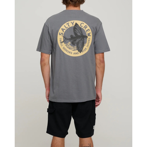 Fly By Standard Short Sleeved Tee-Shirt - Charcoal