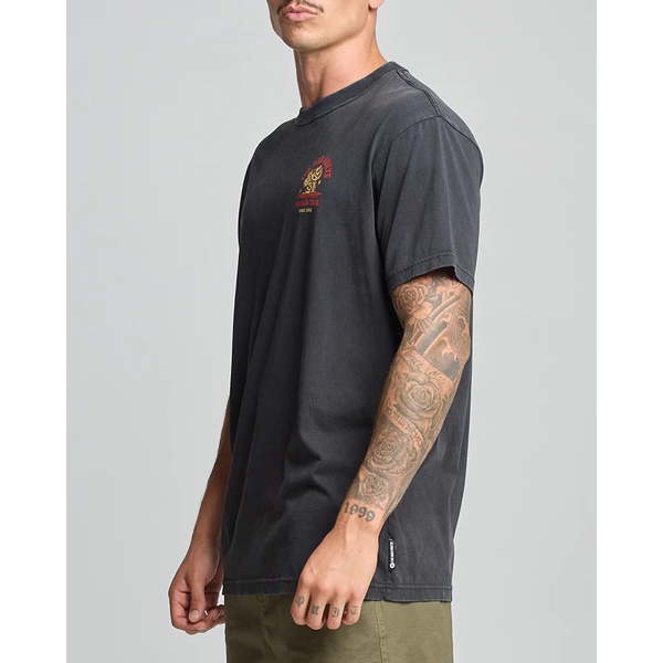 Kraken Tins Short Sleeve Tee - Washed Black