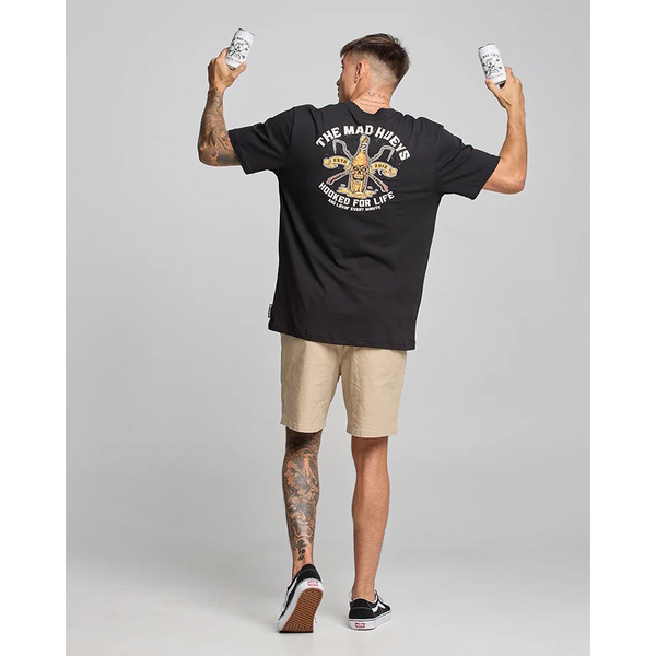 Hooked For Life Short Sleeve Tee - Black