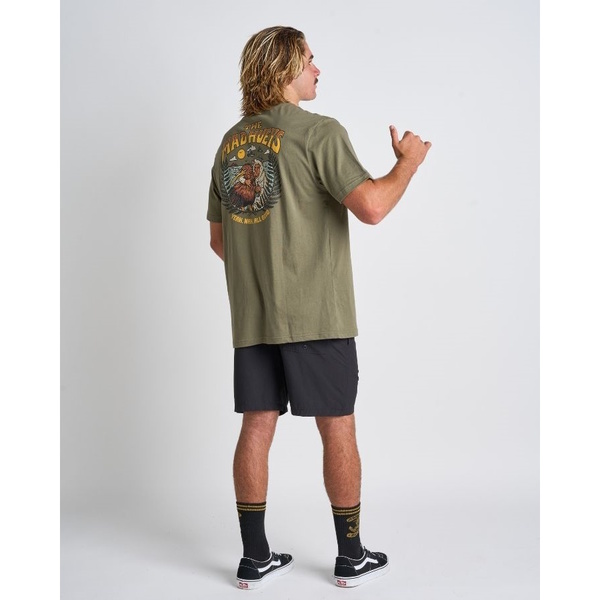 Yeah Nah Nz Short Sleeve Tee - Olive