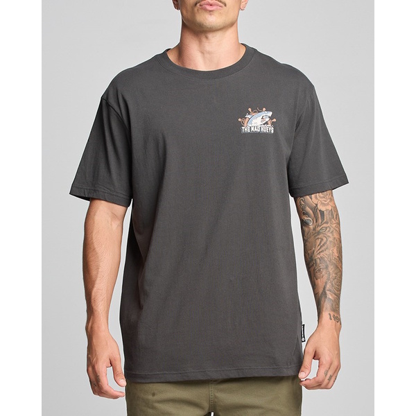 Catch Fish Short Sleeve Tee Shirt - Vintage Black