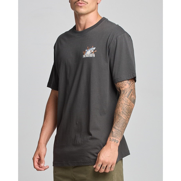 Catch Fish Short Sleeve Tee Shirt - Vintage Black