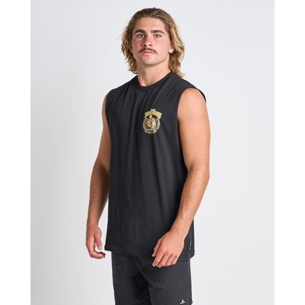 Yeah Nah Nz Short Sleeve Muscle Tee Shirt - Black