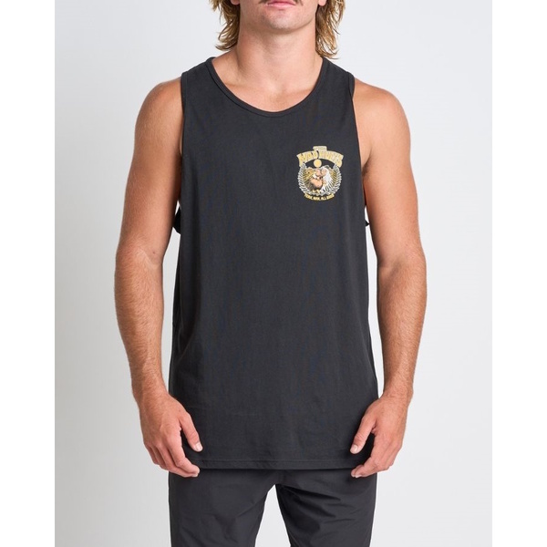 Yeah Nah Nz Tank Singlet - Black