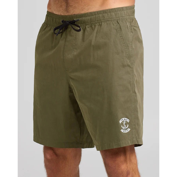 Skull Anchor Volley Short 18" - Olive