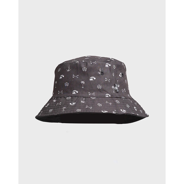 Anchor Bones Youth Boys Reversible Bucket Hat - Black