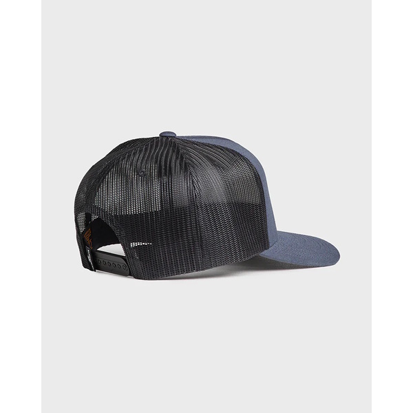 Caught Fk All Twill Trucker Cap - Navy/Black 