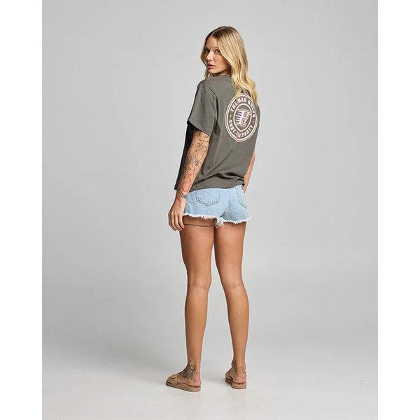 H Series Womens Short Sleeve Tee Shirt - Charcoal