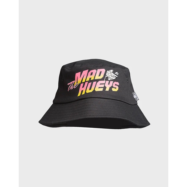 See You On The Track Womens Bucket Hat - Black