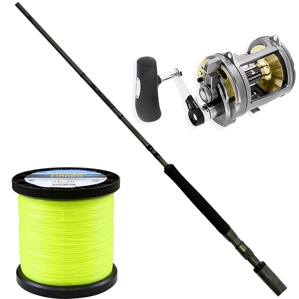 Tyrnos 50 LRS 2 Speed Reel w/ BlackOut 24kg RT Game rod -package-