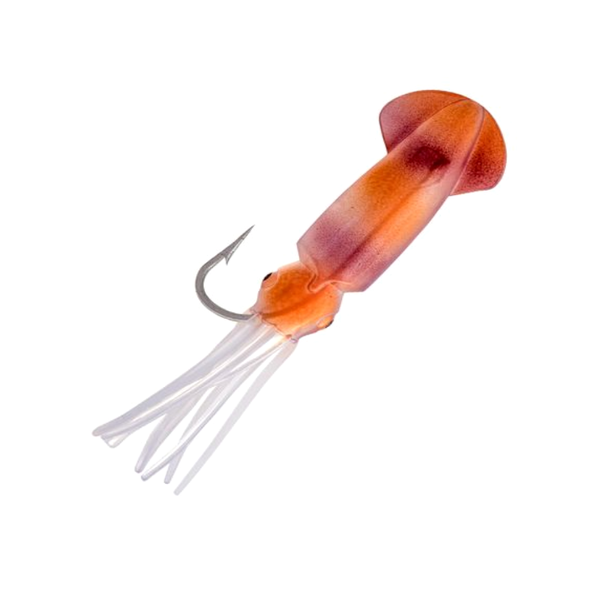 Squidly 12Cm Squid Lure Flasher Rig - Bronze (3 Pk)