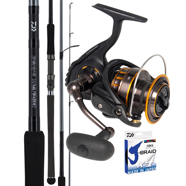 Bg 16 6500 Reel /22 Td Saltwater S80-6/8-Nz + Braid +Lure Combo