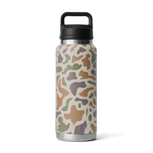 Rambler 36Oz (1065Ml) Bottle Tan Camo W/Chug Cap