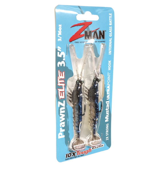 Prawnz Elite - White Prawn Softbait 3.5" 2Pk