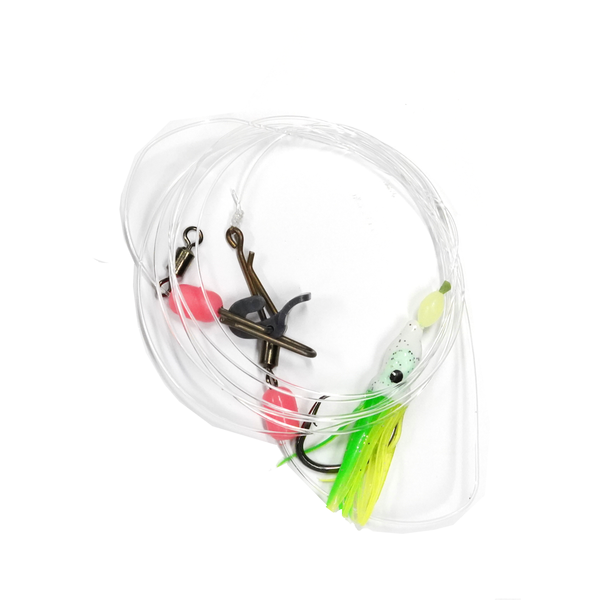 Longcast Rig With Mini Octopus & Recurve Hook - Green