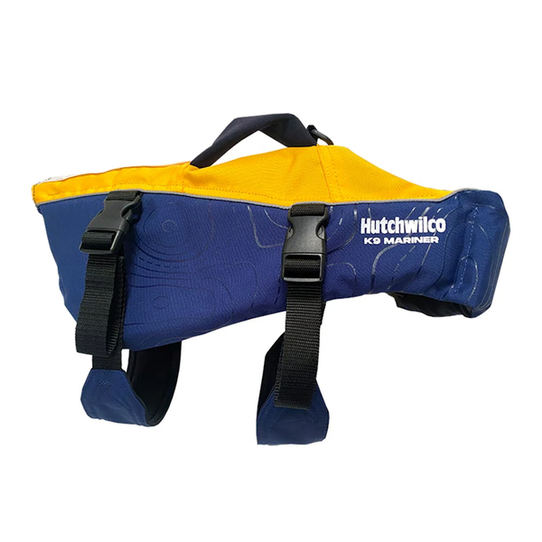 K9 Mariner Pet / Dog Buoyancy Vest - Gold / Navy (New Style) Xs-L