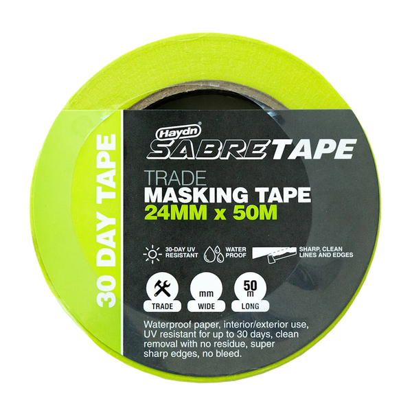 Sabretape Painters Waterproof Masking Tape 30 Day - 50Mtr