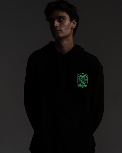 Ahoy Fkrs Shield Fleece Pullover Hoodie - Black