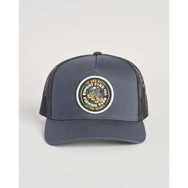 Tropic Caught Fk All Twill Trucker Cap - Navy