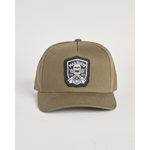 Ahoy Fkrs Shield Twill Snapback Cap - Olive