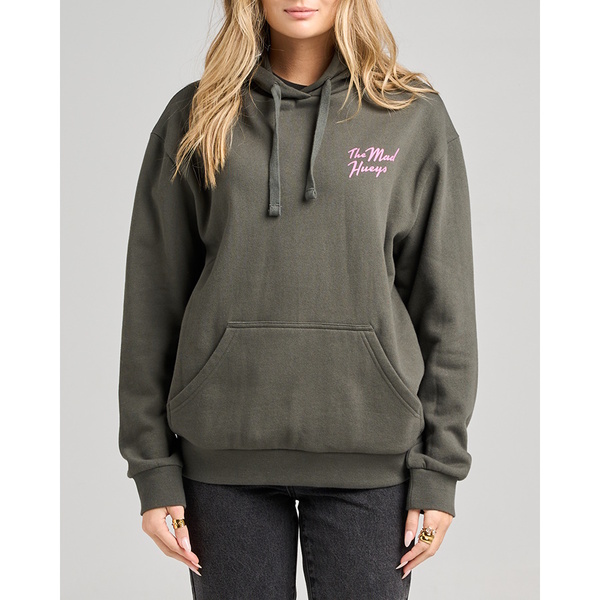 Seahorse Anchor Womens Pullover Fleece - Charcoal