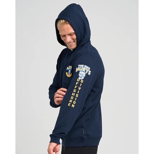 Skull Bucket List Fleece Pullover Hoodie - Navy