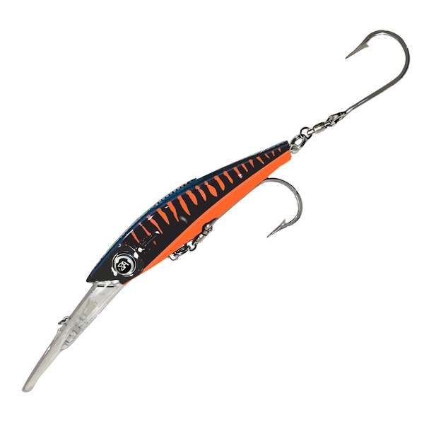 Magrunner 220 Bibbed Lure Sinking - Black/Orange Wahoo