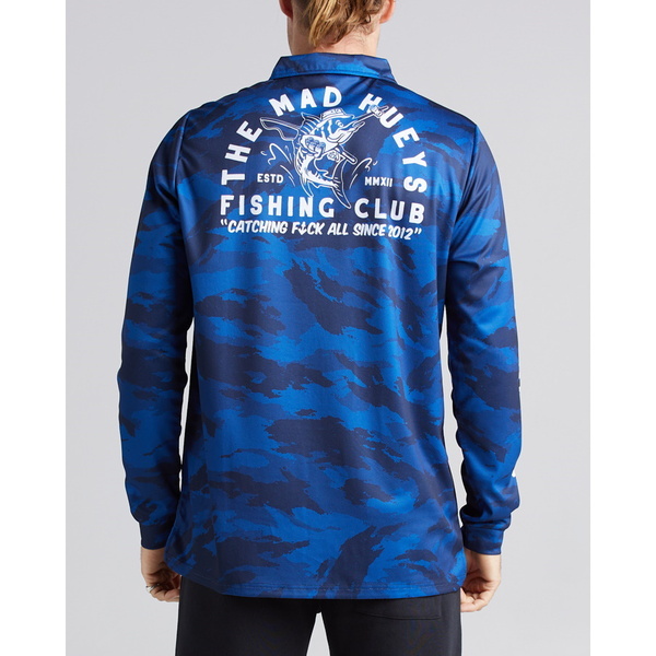 Mad Hueys Fishing Jersey Navy