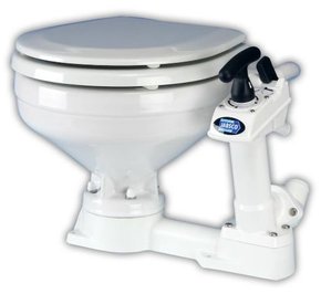 Premium Manual Marine Toilet  Compact Bowl