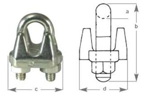 3mm SS Wire Rope Grip