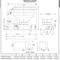 24V Electric Marine/Rv Toilet Compact Bowl