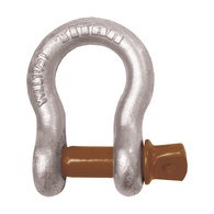 Hi Tensile Tested 8mm Galvanised Bow Shackle 8mm w/10mm pin - 750kg 