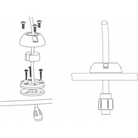 Ds-20 Deck Seal Cable Gland Vertical Entry 9-14Mm 