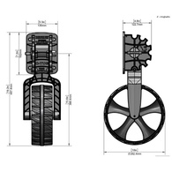 Dinghy Wheels To 100Kg By Railblaza