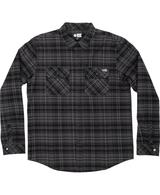 Boatyard Tech Long Sleeve Flannel Shirt - Black