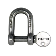10mm Stainless Steel Towing Dee Shackle w/Captive Pin 2500kg